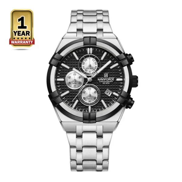 Authentic Naviforce NF-8042 men's chronograph watch with 1-year official warranty at CardinalBD.