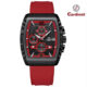 NAVIFORCE 8025 - Red Quartz Colorful Silicone with Square Case Chronograph Price In Bangladesh