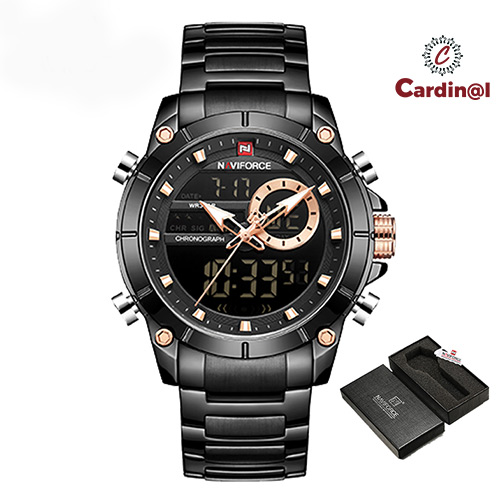 NAVIFORCE NF CH 9163 Black Mens Watch Price In Bangladesh
