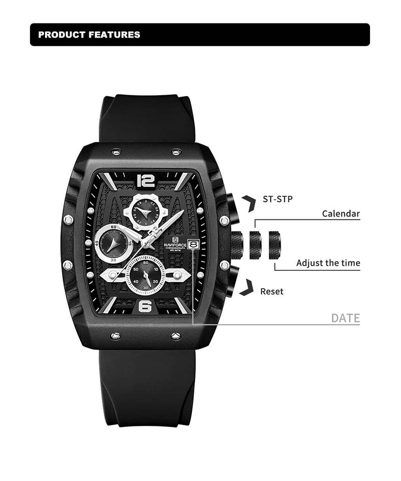 Naviforce 8025 Mens Watch Collection 03 In Bangladesh
