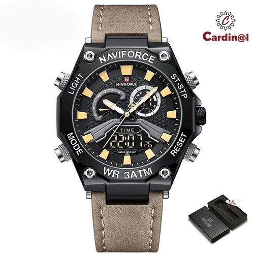 Naviforce NF 9220 L - Black Brown Watch For Men Price In Bangladesh