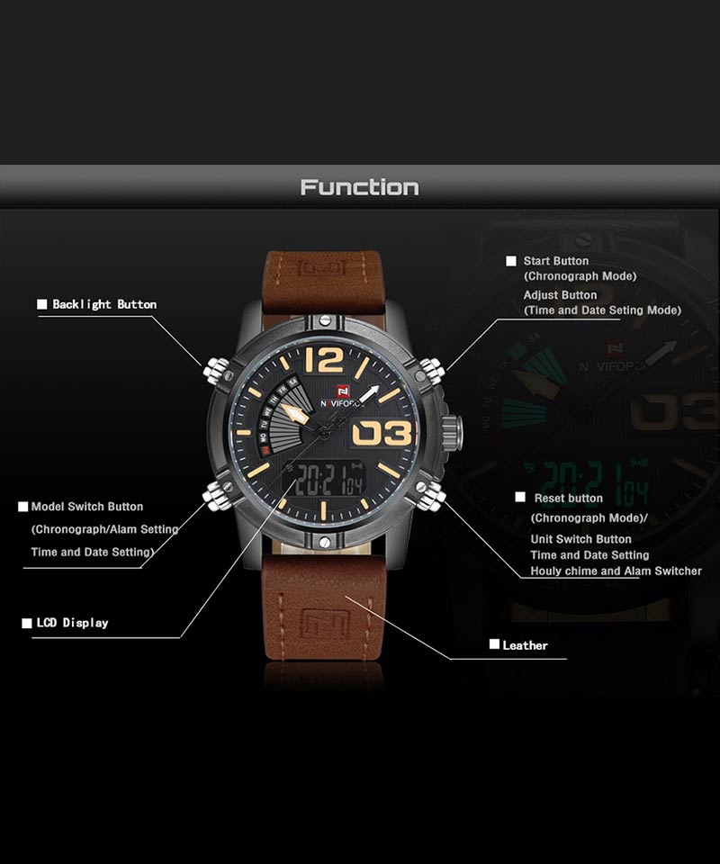 Naviforce 9095 mens watch collection 01 in bangladesh
