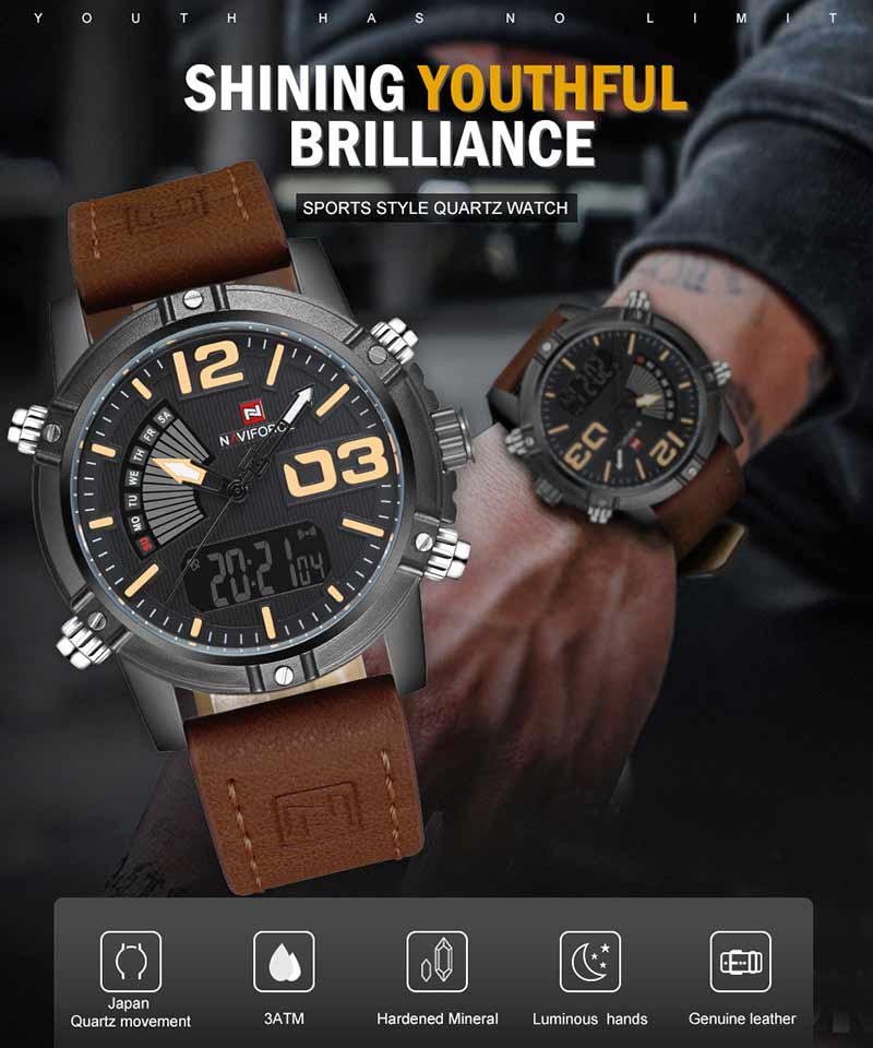 Naviforce 9095 mens watch collection 03 in bangladesh