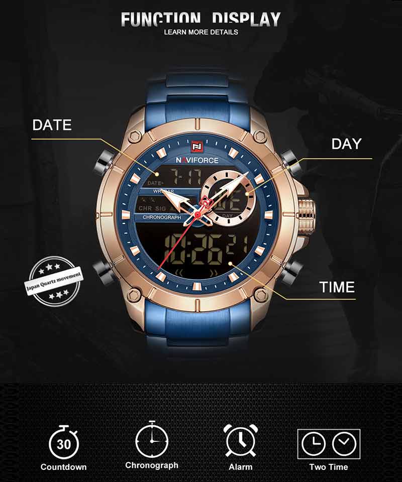 Naviforce 9163 CH mens watch collection 01 in bangladesh