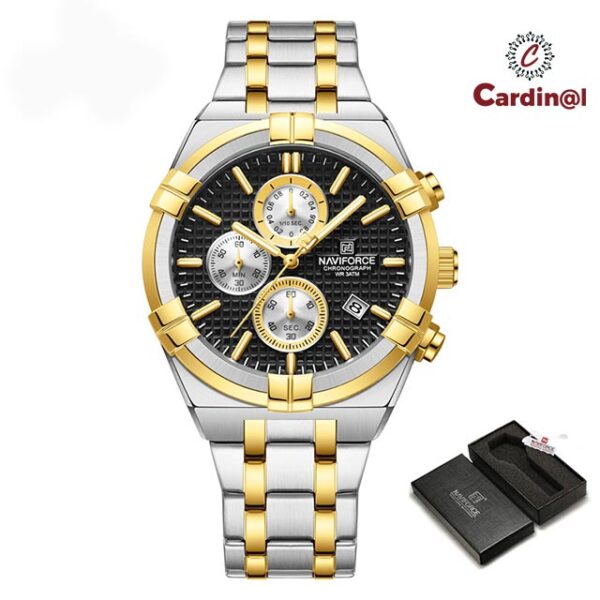 Naviforce NF 8042 Stainless Steel Quartz Watch Collection 01 For men