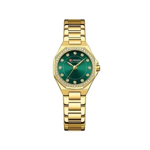 Curren 9100 ch for Women Gold Green 0