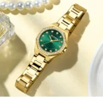 Curren 9100 ch for Women Gold Green