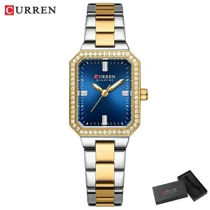 Curren 9102 ch for women Gold Blue 0
