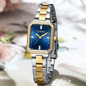 Curren 9102 ch for women Gold Blue 03