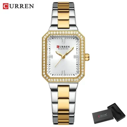 Curren 9102 ch for women Gold White 0