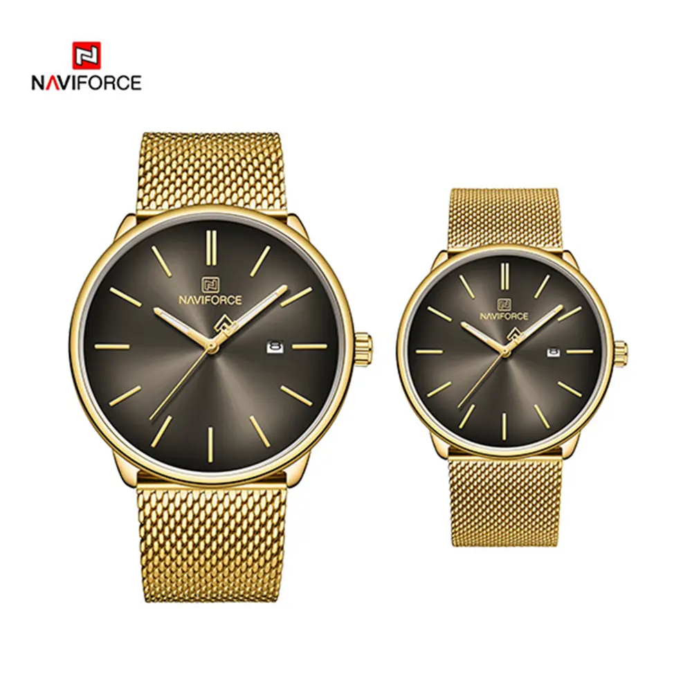 Naviforce 3012 gold Black Men 04