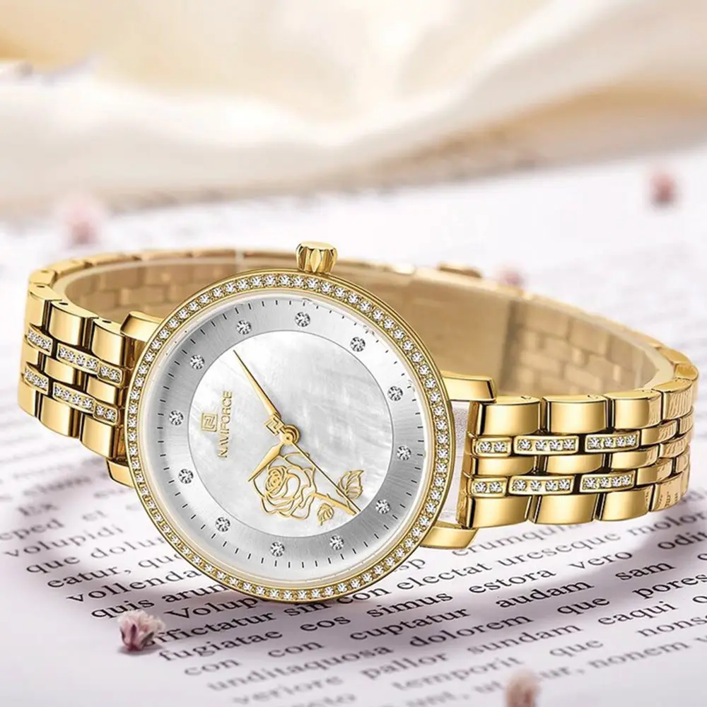 Naviforce 5017 Gold White 01