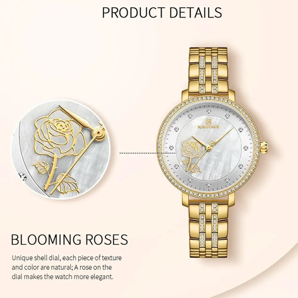 Naviforce 5017 Gold White 04