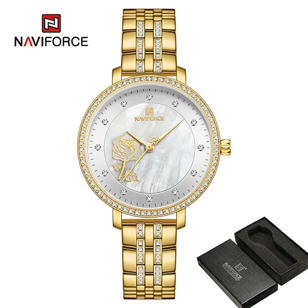 Naviforce 5017 Gold White Naviforce 5017 Gold White
