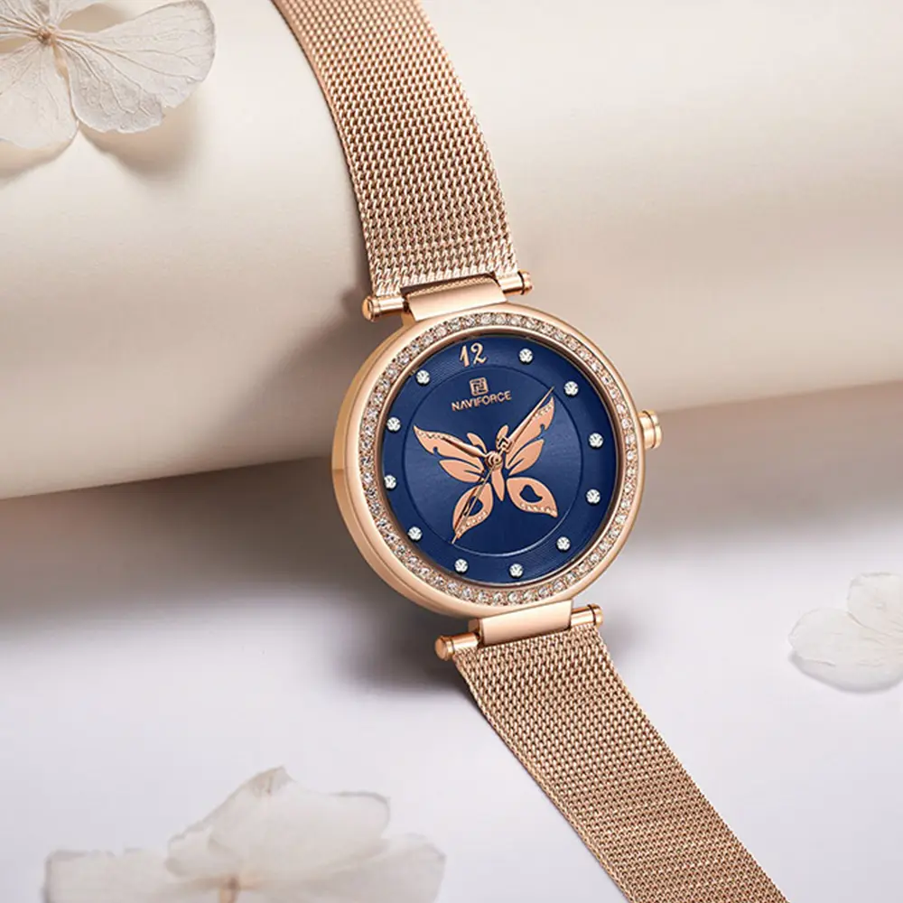 Naviforce 5018 RoseGold Blue 03