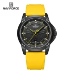 Naviforce 8031 Yellow Men's Watch Price in BD - Original Front View