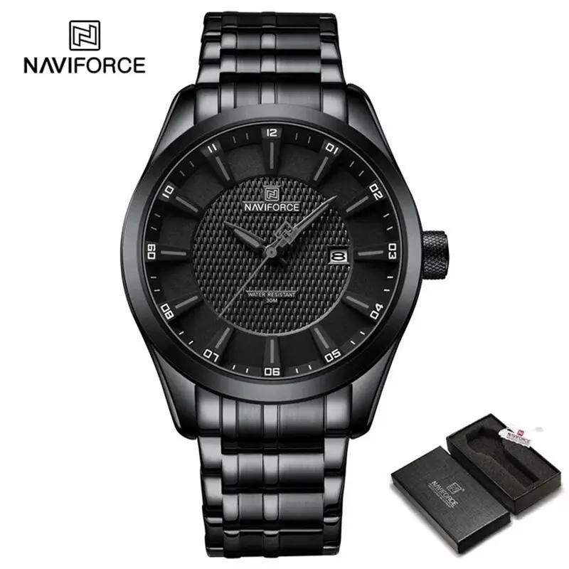 Naviforce 8032 Ch Black For Men Naviforce 8032 Ch Black For Men