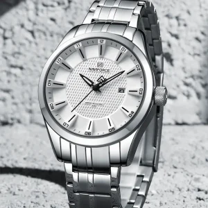 Naviforce 8032 Ch Silver White For Men 04