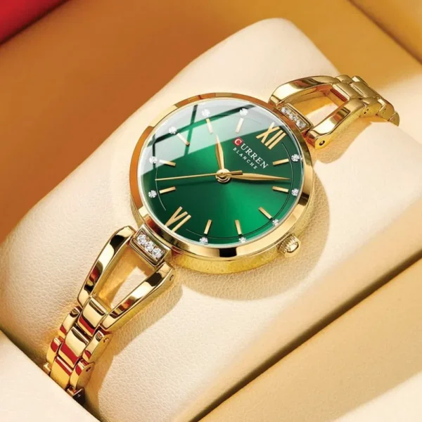 curren 9092 ch for women gold green 01