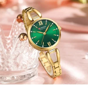 curren 9092 ch for women gold green 02
