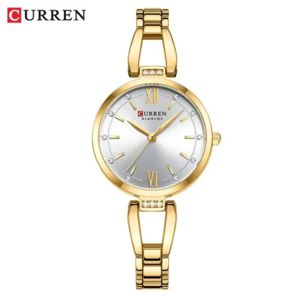 curren 9092 ch for women gold white