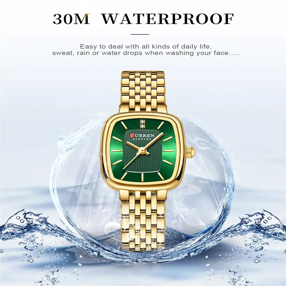 curren 9093 for women gold green 01