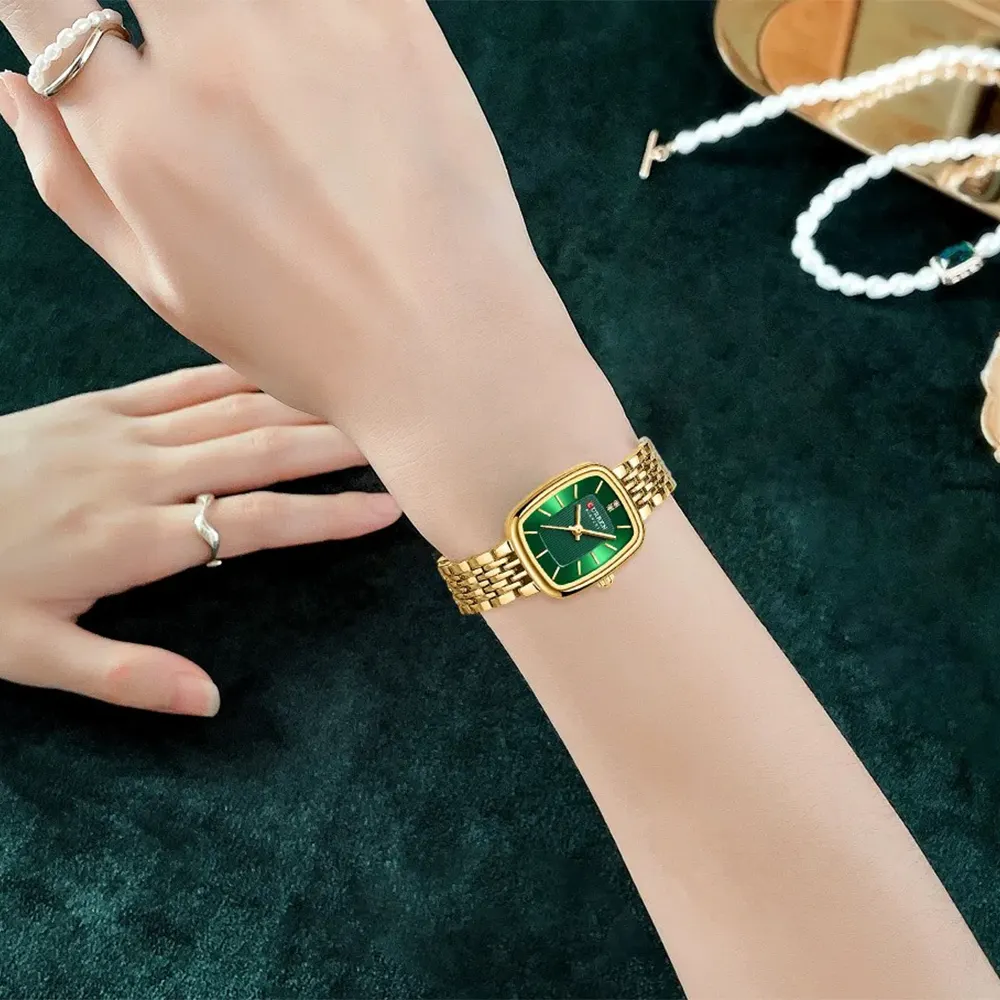 curren 9093 for women gold green 03