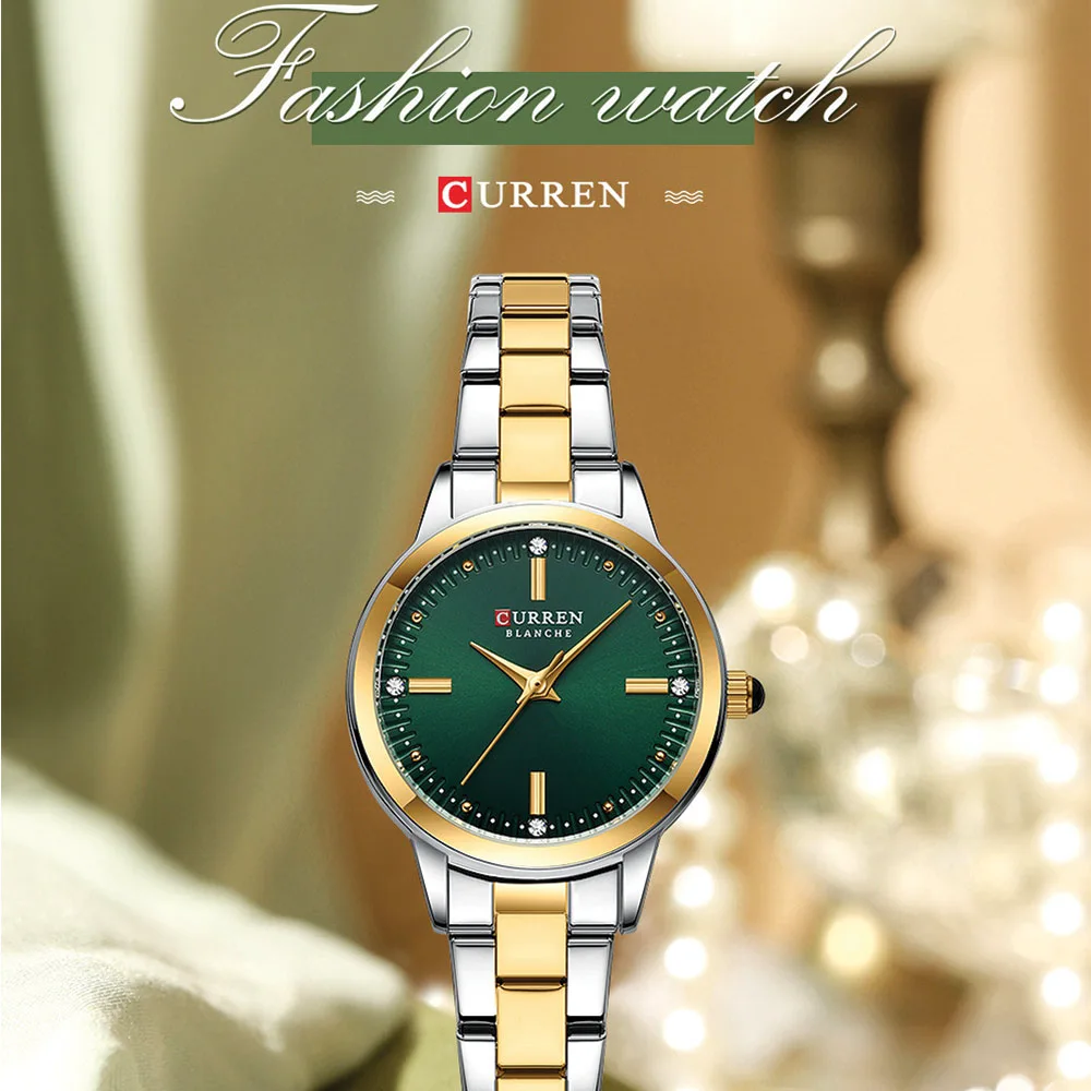 curren 9094 for women gold green 02