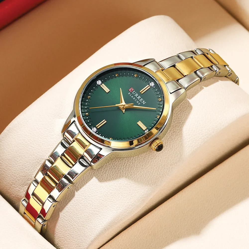 curren 9094 for women gold green 04