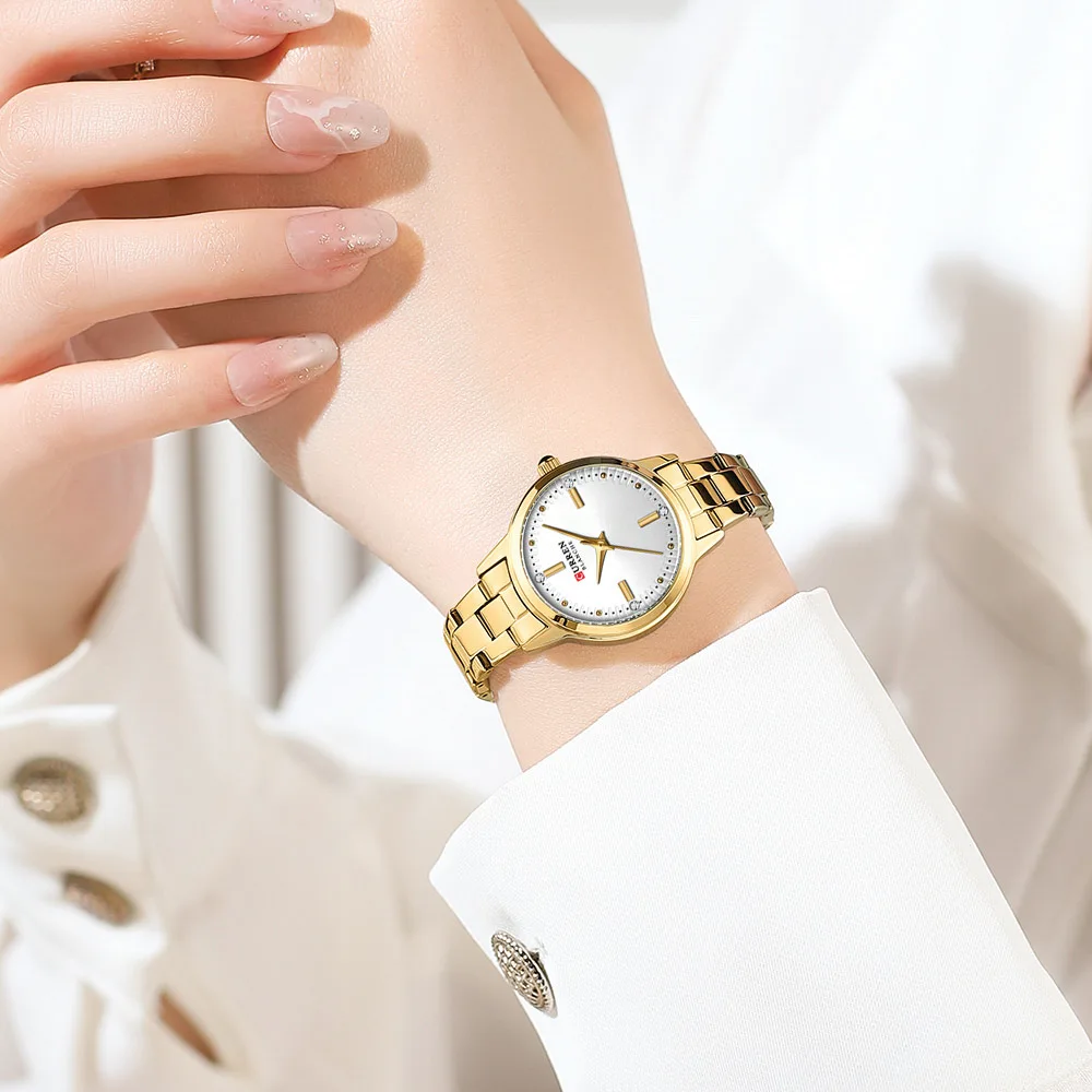 curren 9094 for women gold white 02