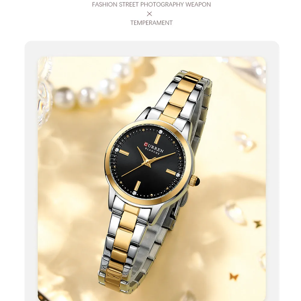 curren 9094 for women silver gold black 01