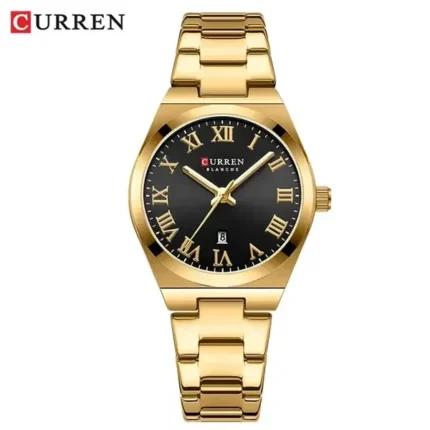 curren 9095 ch for women gold black