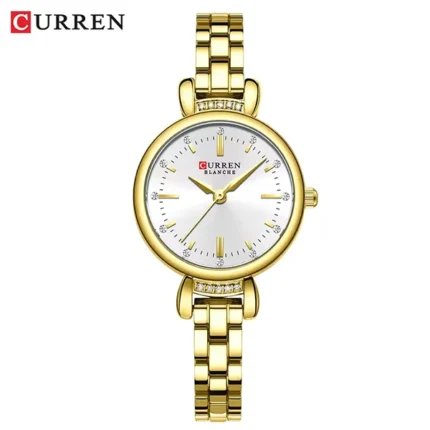 curren 9098 ch for women gold white