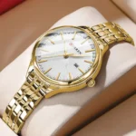 curren 9099 for women gold white 02