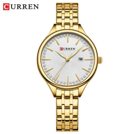 curren 9099 for women gold white