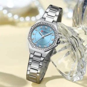 curren 9100 ch for women Silver blue 01