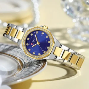 curren 9100 ch for women gold blue