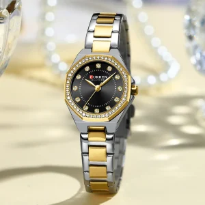 curren 9100 ch for women silver gold black