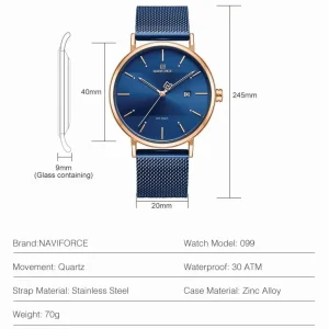 naviforce 3008 Blue for women 02