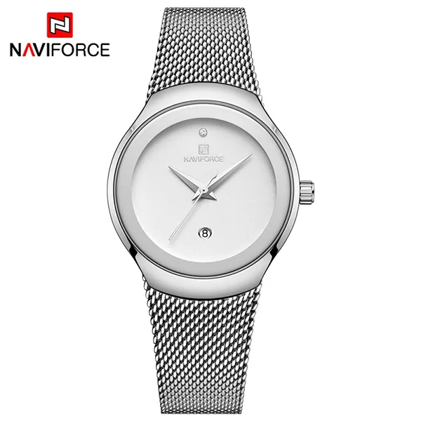 naviforce 5004 Silver Watch For Women 0 naviforce 5004 Silver Watch For Women 0