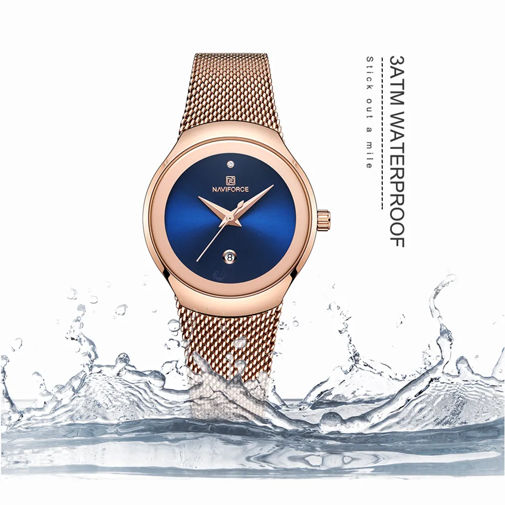 naviforce 5004 rosegold blue 01