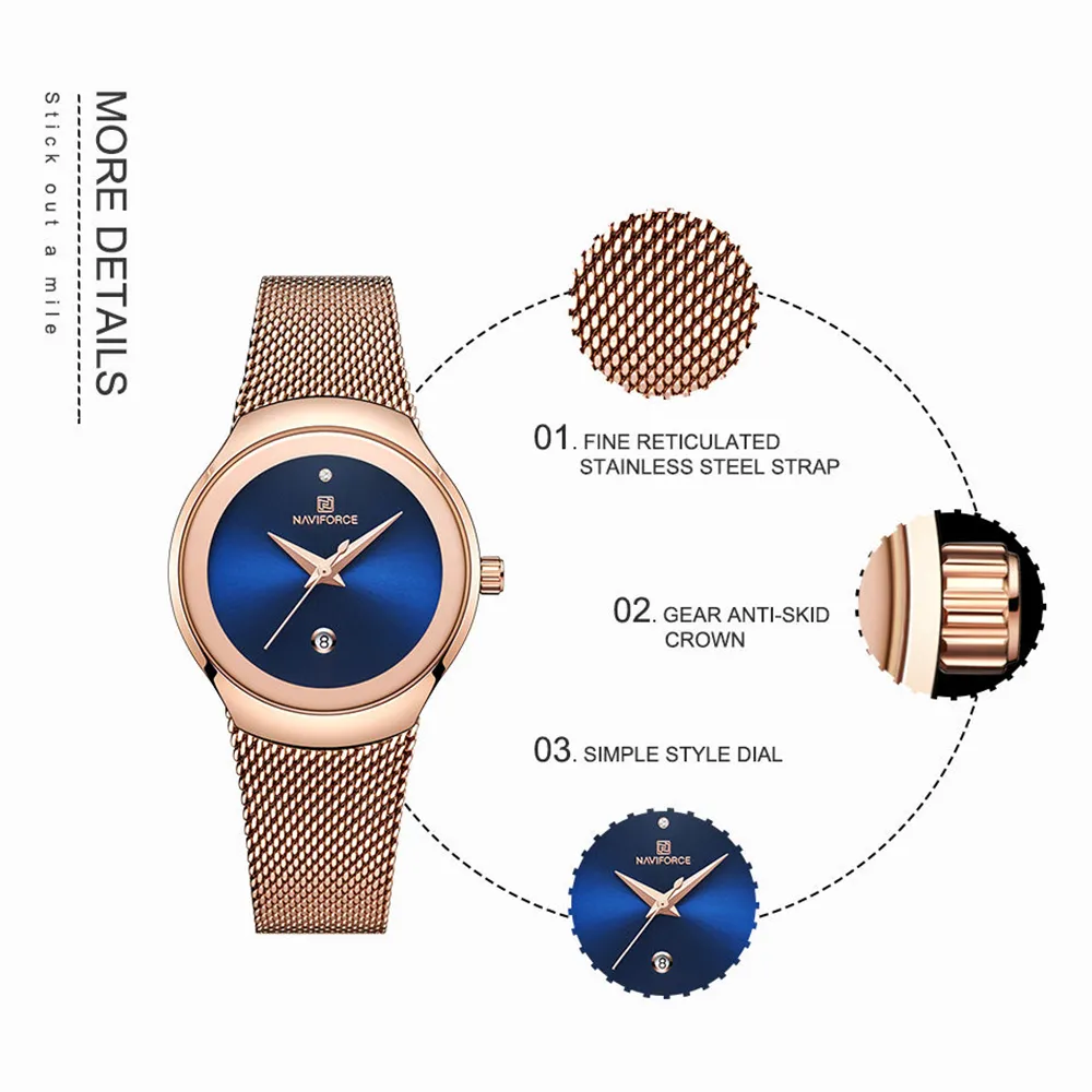 naviforce 5004 rosegold blue 02