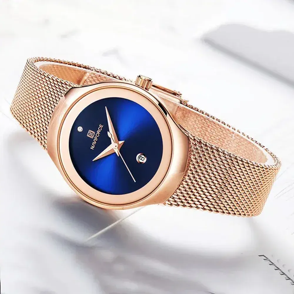 naviforce 5004 rosegold blue 04