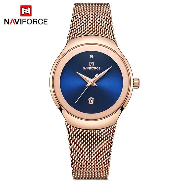 naviforce 5004 rosegold blue naviforce 5004 rosegold blue