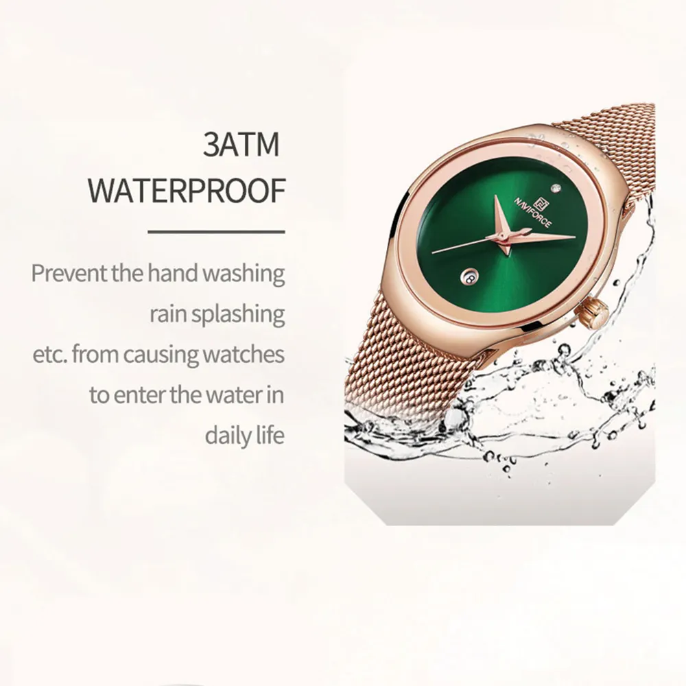 naviforce 5004 rosegold green 01