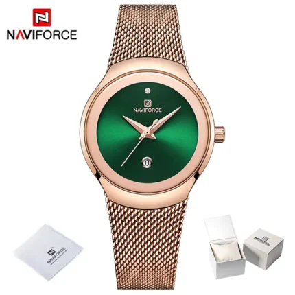 naviforce 5004 rosegold green