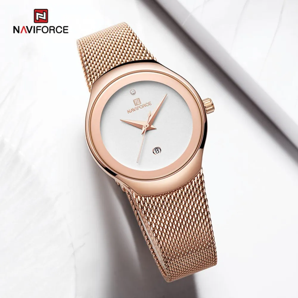 naviforce 5004 rosegold white 03