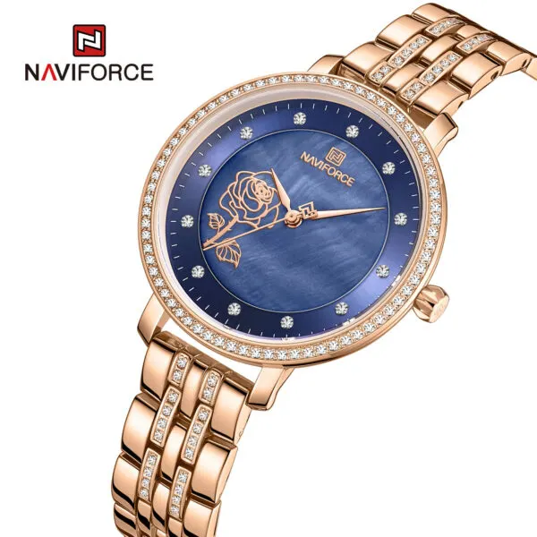 naviforce 5017 Rosegold Blue naviforce 5017 Rosegold Blue