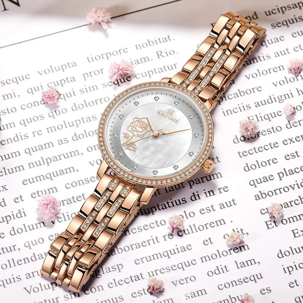 naviforce 5017 rosegold white 01