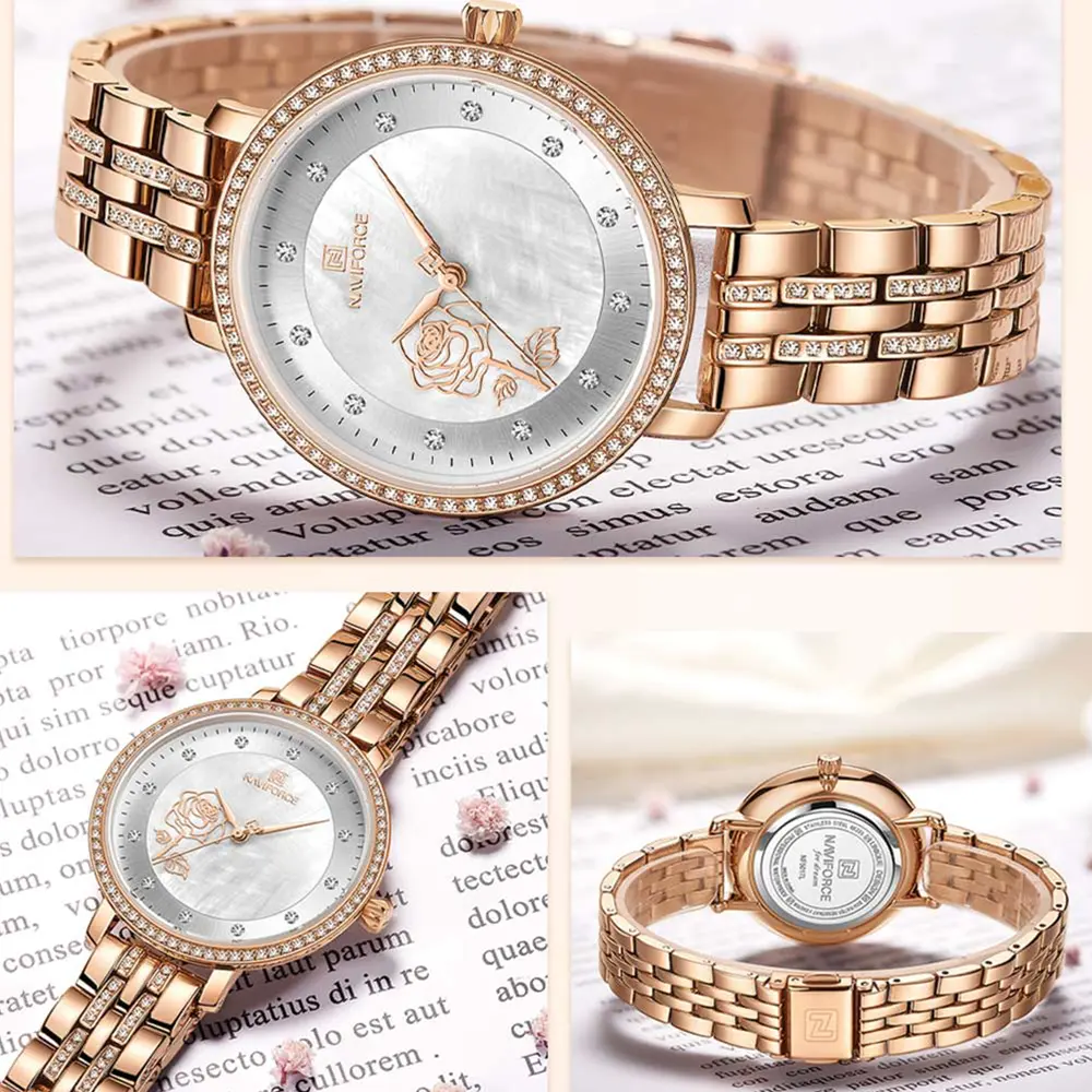 naviforce 5017 rosegold white 03